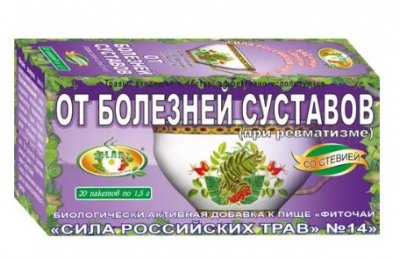 Купить фиточай сила российских трав №14 при болезнях суставов, фильтр-пакеты 1,5г, 20 шт бад в Нижнем Новгороде