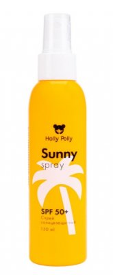 Купить holly polly (холли полли) sunny спрей солнцезащитный для лица и тела spf 50+, 150мл в Нижнем Новгороде