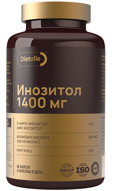 Dietelle (Дайтелл) Инозитол, капсулы 1:40 60 шт БАД