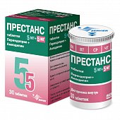 Купить престанс, таблетки 5мг(амлодипин)+5мг(периндоприл), 30 шт в Нижнем Новгороде