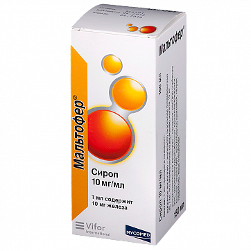 Мальтофер, сироп 10мг/мл, флакон 150мл