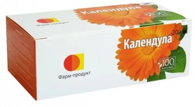 Купить календулы цветки, фильтр-пакеты 1,5г, 20 шт бад в Нижнем Новгороде