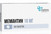 Купить мемантин, таблетки, покрытые пленочной оболочкой 10мг, 90 шт в Нижнем Новгороде