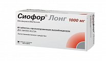 Купить сиофор лонг, таблетки с пролонгированным высвобождением 1000 мг, 60 шт в Нижнем Новгороде