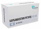 Купить карбамазепин ретард, таблетки с пролонгированным высвобождением 400мг 50шт в Нижнем Новгороде