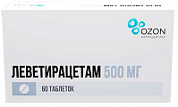 Купить леветирацетам, таблетки, покрытые пленочной оболочкой, 500мг, 60 шт в Нижнем Новгороде