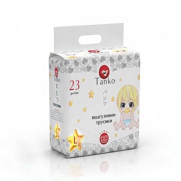 Tanko (Танко), подгузники детские размер L, 9-14 кг, 23 шт