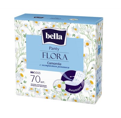 Купить bella (белла) прокладки panty flora с экстрактом ромашки 70 шт в Нижнем Новгороде
