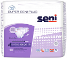 Seni (Сени) подгузники Супер+ Экстра Ладж 4 10шт
