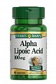 Купить nature's bounty (нэйчес баунти) альфа-липоевая кислота 100мг, капсулы 60 шт бад в Нижнем Новгороде