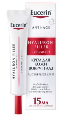 Купить eucerin hyaluron-filler+volume-lift (эуцерин) гиалурон-филлер + волюм-лифт крем для ухода за кожей вокруг глаз spf15, 15мл в Нижнем Новгороде