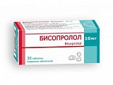 Купить бисопролол, таблетки, покрытые пленочной оболочкой 10мг, 30 шт в Нижнем Новгороде