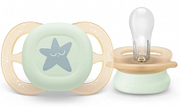 Avent (Авент) соска-пустышка силиконовая ultra start night 0-2 мес SCF076/05