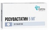 Купить розувастатин, таблетки, покрытые пленочной оболочкой 5мг, 30 шт в Нижнем Новгороде
