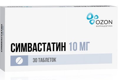 Купить симвастатин-озон, таблетки, покрытые пленочной оболочкой 10мг, 30 шт в Нижнем Новгороде