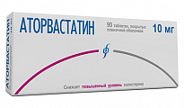 Купить аторвастатин, таблетки, покрытые пленочной оболочкой 10мг, 90 шт в Нижнем Новгороде