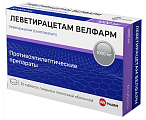 Купить леветирацетам велфарм, таблетки покрытые пленочной оболочкой 1000 мг, 30 шт в Нижнем Новгороде