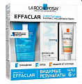 La Roche-Posay (Ля Рош Позе) набор Эфаклар:гель очищающий, 50мл+крем-гель Дуо+М, 15мл+флюид Антгелиос UVMune 400, 3мл