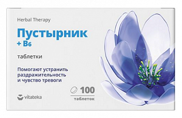 Пустырник+Витамин В6 Витатека, таблетки массой 120мг 100шт БАД