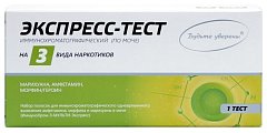 Тест на 3 наркотика ИммуноХром-3-Мульти-Экспресс 1 шт