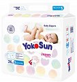 ЙокоСан (YokoSun) подгузники детские размер S до 6кг, 26 шт
