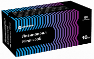 Купить лизиноприл медисорб, таблетки 10 мг, 60 шт в Нижнем Новгороде