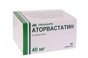 Купить аторвастатин, таблетки покрытые пленочной оболочкой 40мг, 90 шт в Нижнем Новгороде