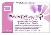 Купить фемостон мини, таблетки, покрытые пленочной оболочкой 2,5мг+0,5мг, 28 шт в Нижнем Новгороде