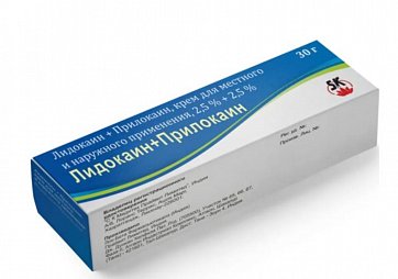 Лидокаин+Прилокаин, крем для местного и наружного применения, 30 г