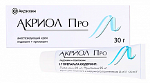 Купить акриол про, крем для местного и наружного применения 2,5%+2,5%, туба 30г в Нижнем Новгороде