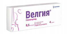 Купить велгия, раствор для подкожного введения 0.5 мг/доза 1,5мл шприц-ручка 1шт с иглами 5шт в Нижнем Новгороде