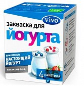 Купить vivo (виво) закваска для йогурта fit, пакетики 0,5г, 4 шт в Нижнем Новгороде