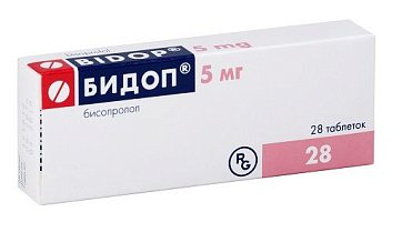 Бидоп, таблетки 5мг, 28 шт