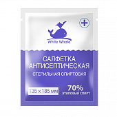 Купить салфетки спиртовые антисептические, 135 х 185мм white whale 1 шт в Нижнем Новгороде