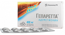 Купить гепаретта, таблетки покрытые кишечнорастворимой оболочкой 400 мг, 20 шт в Нижнем Новгороде