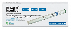 Купить инсудайв, раствор для подкожного введения 0.25/0.5/1 мг/доза шприц-ручка 3мл 1шт+игла 6шт в Нижнем Новгороде