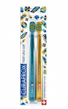 Curaprox (Курапрокс) набор зубных щеток Duo Summer Edition, CS5460, щетка зубная, ультрамягкая, 2 шт