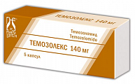 Купить темозолекс, капсулы 140мг 5шт в Нижнем Новгороде