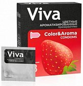 Купить viva (вива) презервативы ароматизированные цветные 3шт в Нижнем Новгороде