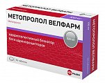Купить метопролол-велфарм, таблетки 100мг, 60 шт в Нижнем Новгороде
