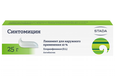 Купить синтомицин, линимент для наружного применения 10%, 25г в Нижнем Новгороде