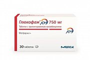 Купить глюкофаж лонг, таблетки с пролонгированным высвобождением 750мг, 30 шт в Нижнем Новгороде