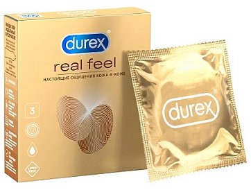 Durex (Дюрекс) презервативы Real Feel 3шт