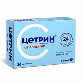 Купить цетрин, таблетки, покрытые пленочной оболочкой 10мг, 30 шт от аллергии в Нижнем Новгороде