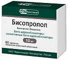 Купить бисопролол, таблетки, покрытые пленочной оболочкой 10мг, 60 шт в Нижнем Новгороде