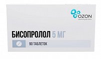 Купить бисопролол, таблетки, покрытые пленочной оболочкой, 5мг 90 шт  в Нижнем Новгороде