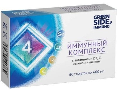 Купить иммунный комплекс 4 с витаминами д3+селен+цинк, таблетки, 60 шт бад в Нижнем Новгороде