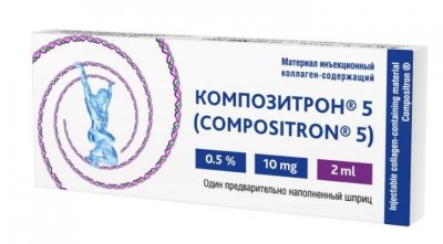 Купить композитрон 5, материал инъекционный коллаген-содержащий 2 мл, шприц 1 шт в Нижнем Новгороде