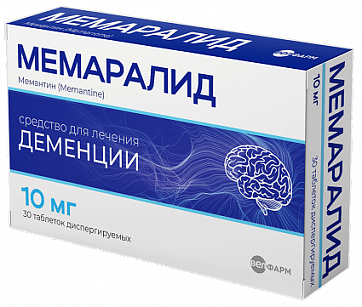 Мемаралид, таблетки диспергируемые 10мг 30шт