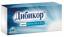 Купить дибикор, таблетки 250мг, 60 шт в Нижнем Новгороде